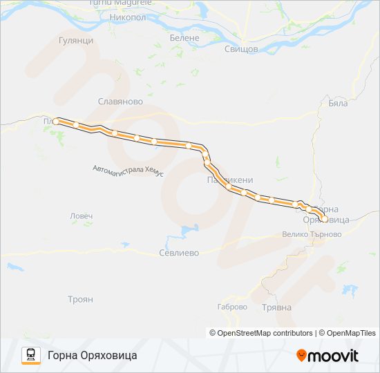 КПВ 20241 Train Line Map