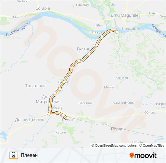 КПВ 23201 Train Line Map