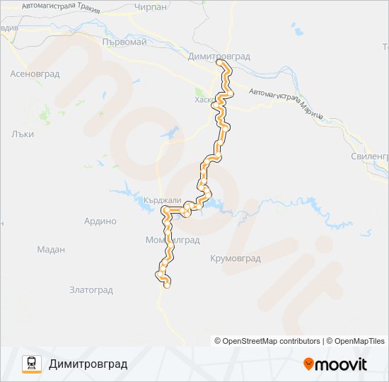 КПВ 40262 Train Line Map