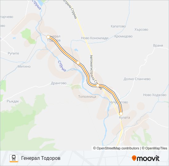 КПВ 50252 Train Line Map