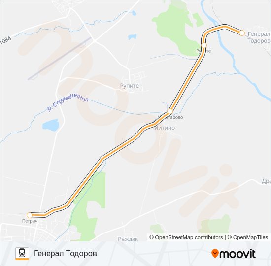 КПВ 52202 Train Line Map