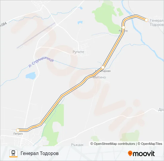 КПВ 52202 Train Line Map