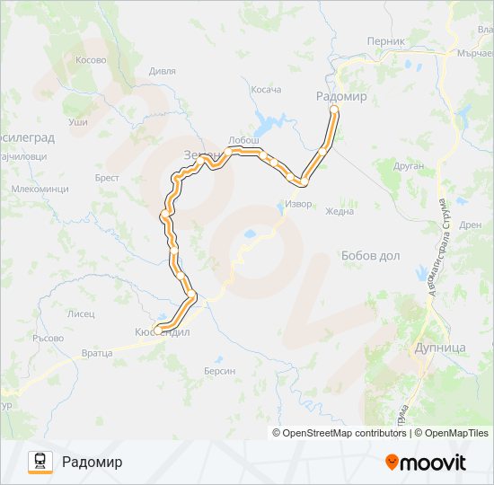 КПВ 60214 Train Line Map
