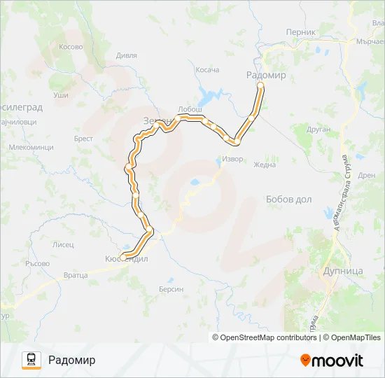 КПВ 60214 Train Line Map
