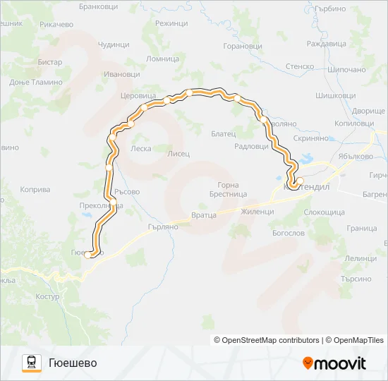 КПВ 60261 Train Line Map