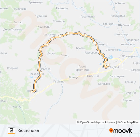 КПВ 60262 Train Line Map