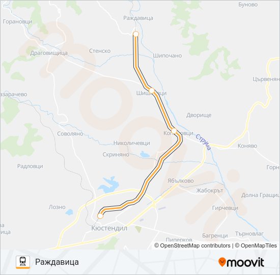 КПВ 60270 Train Line Map