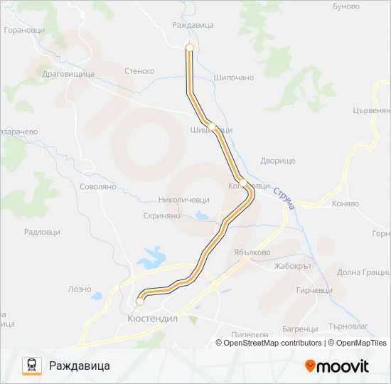КПВ 60270 Train Line Map