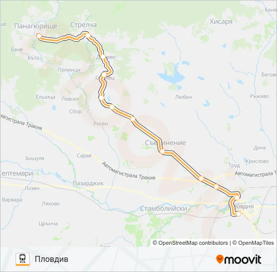 КПВ 81203 Train Line Map