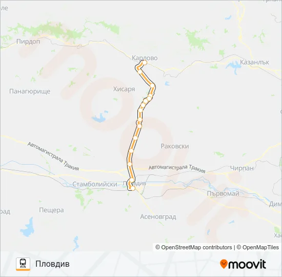 КПВ 82207 Train Line Map