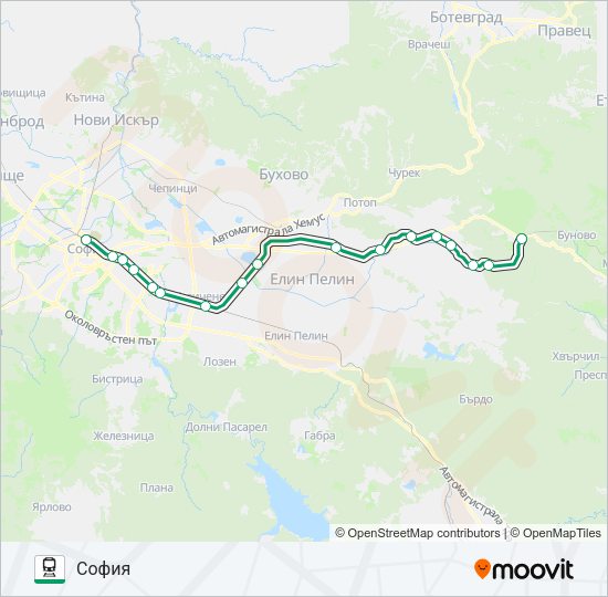 ПВ 30192 Train Line Map