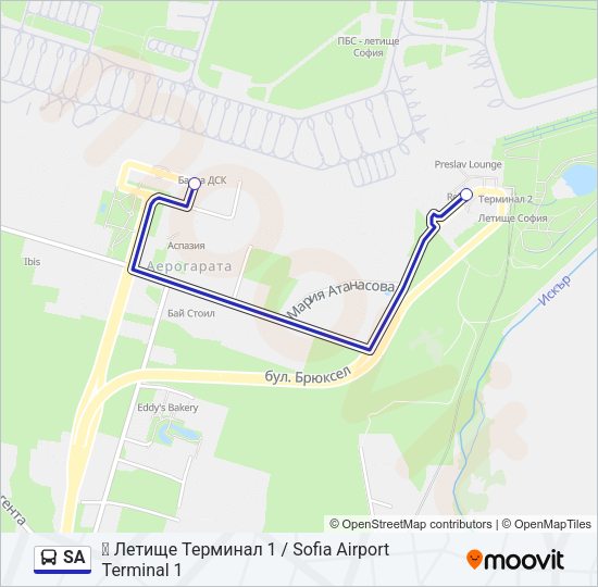 SA Bus Line Map