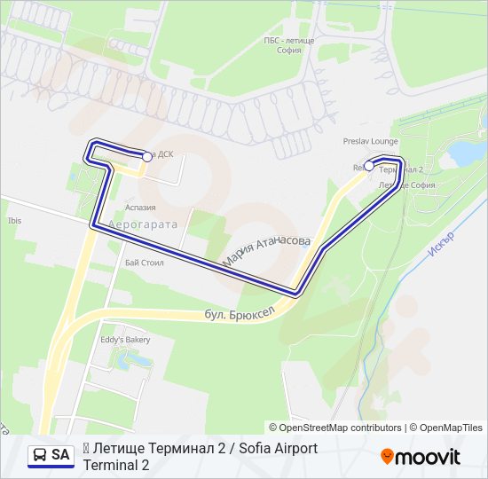 SA Bus Line Map
