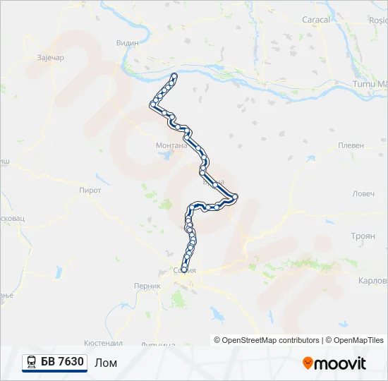 БВ 7630  Line Map