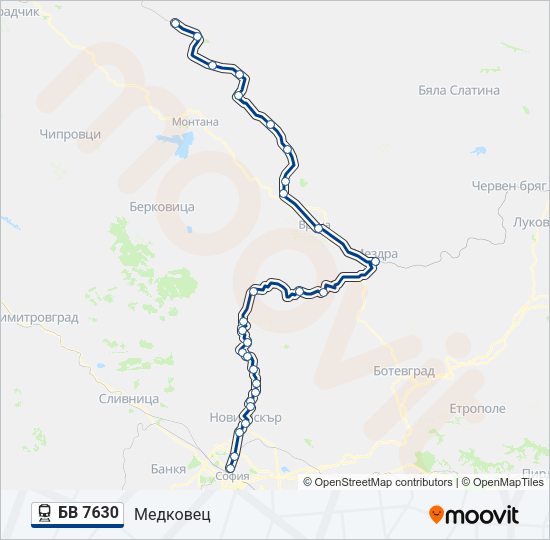БВ 7630  Line Map