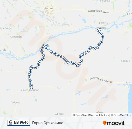 БВ 9646  Карта на Линията