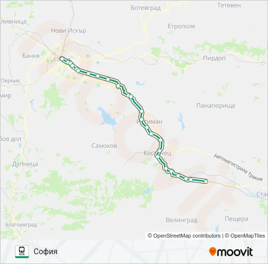 ПВ 10110  Карта на Линията