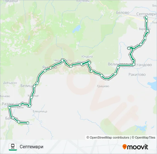ПВ 16102  Карта на Линията