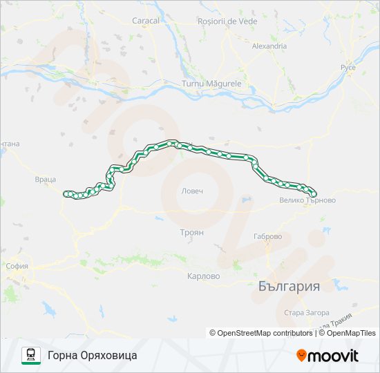 ПВ 20131 Train Line Map