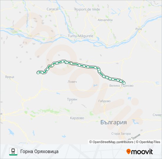 ПВ 20141 Train Line Map