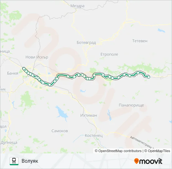  ПВ 30122: карта маршрута