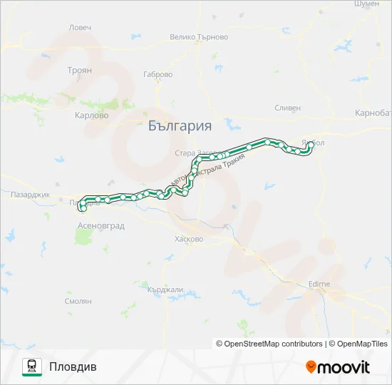 Маршрут на ПВ 80104: Разписания, Спирки и Карти - Пловдив (Актуализирано)