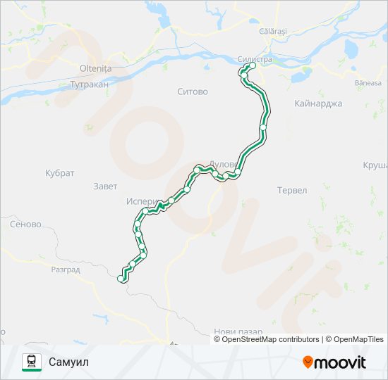 ПВ 91101 Train Line Map