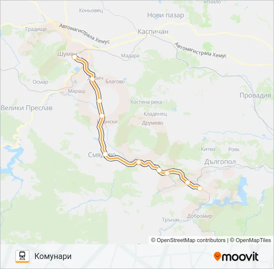 КПВ 26203  Line Map