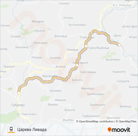 КПВ 42213  Line Map