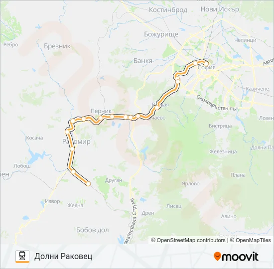  КПВ 50231: карта маршрута