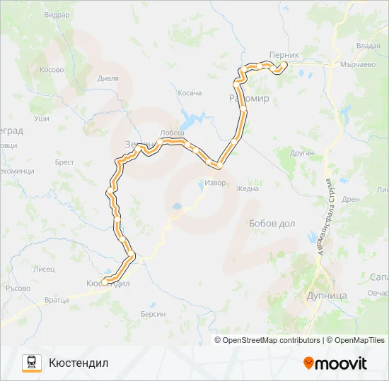  КПВ 60211: карта маршрута