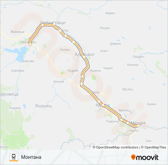 КПВ 70200  Line Map