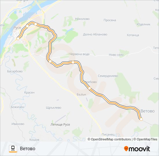 КПВ 90203  Карта на Линията