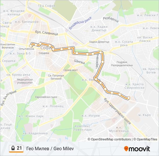 21 Light Rail Line Map