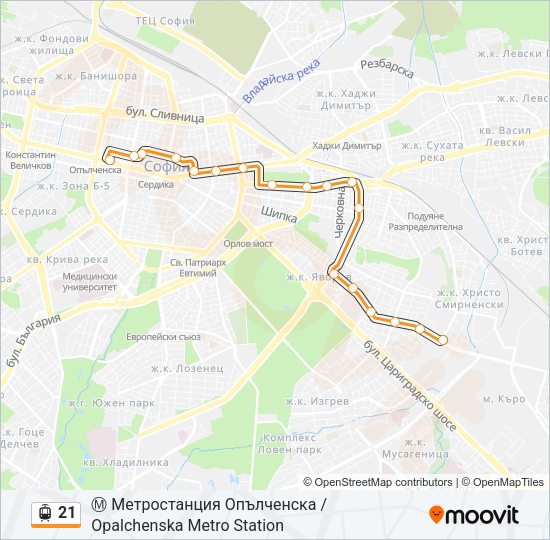 21 Light Rail Line Map