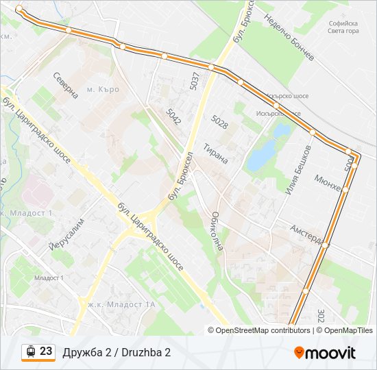 23 Light Rail Line Map