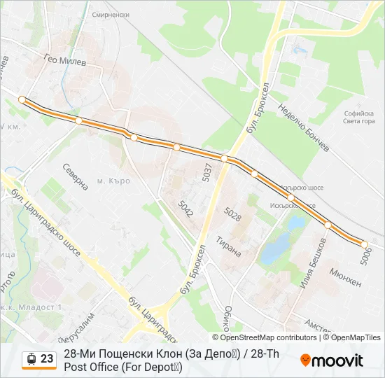 23 Light Rail Line Map