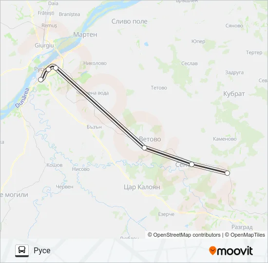 АВТ 96201 Bus Line Map