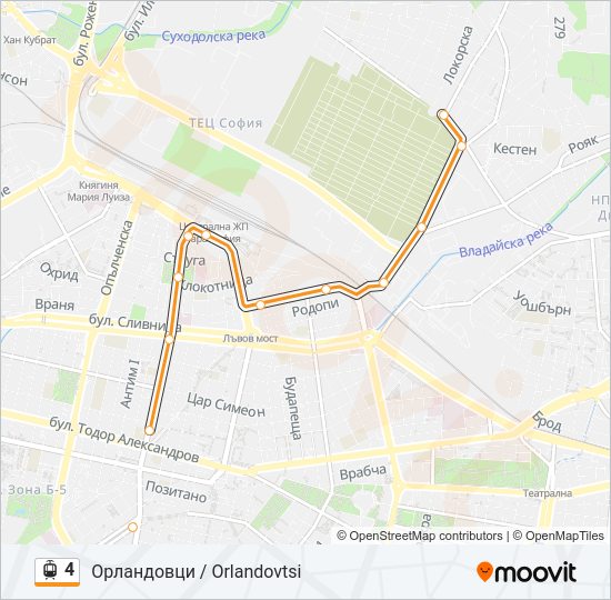 4 Light Rail Line Map