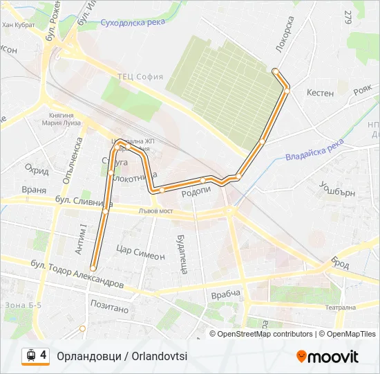 4 Light Rail Line Map