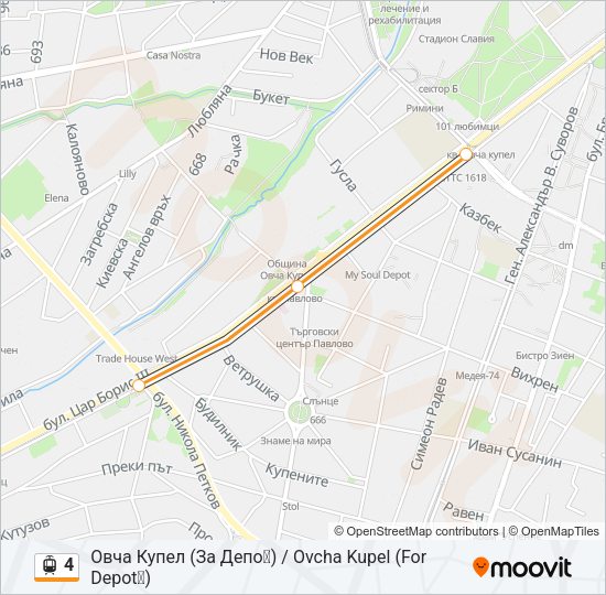 4 Light Rail Line Map