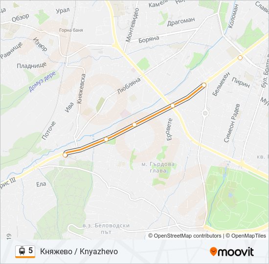 5 light rail Line Map