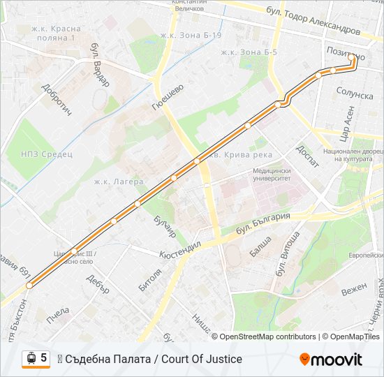 5 Light Rail Line Map