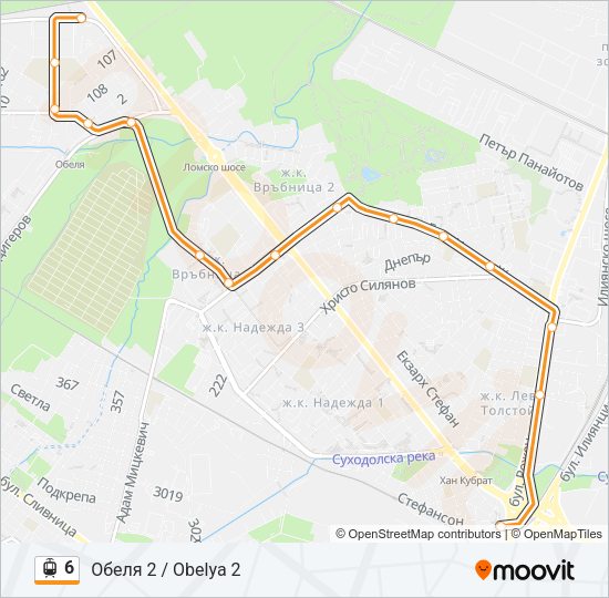 6 Light Rail Line Map