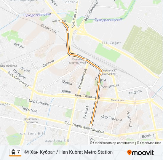 7 Light Rail Line Map