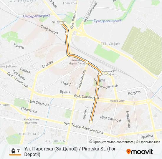 7 Light Rail Line Map
