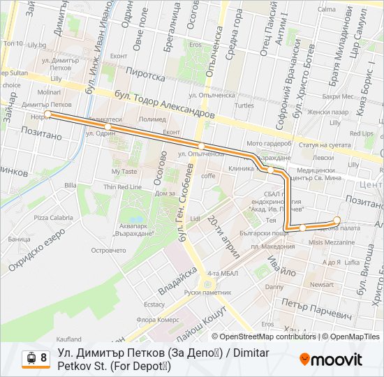 8 Light Rail Line Map