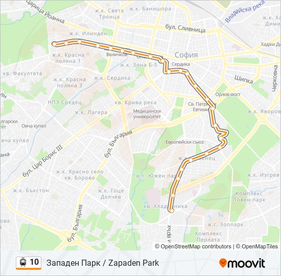 10 light rail Line Map