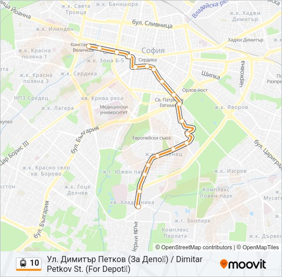 10 Light Rail Line Map