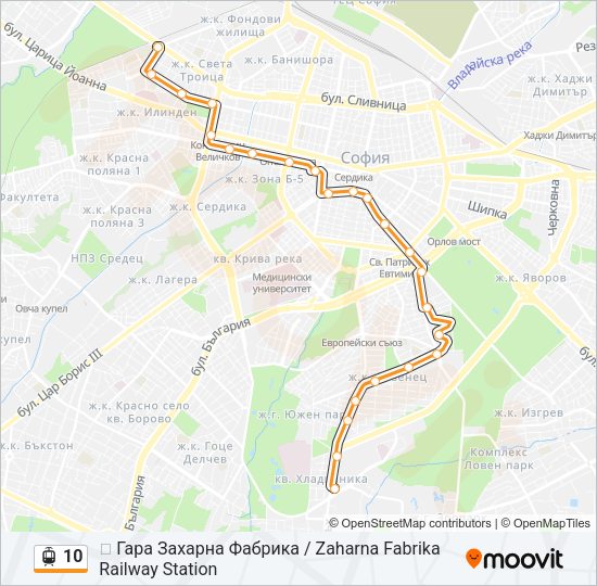 10 Light Rail Line Map
